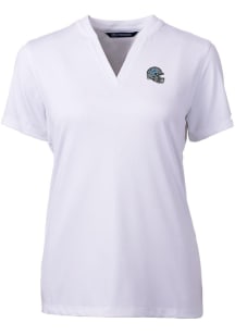 Cutter and Buck Detroit Lions Womens White Forge Short Sleeve T-Shirt