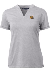 Cutter and Buck Green Bay Packers Womens Grey Forge Short Sleeve T-Shirt