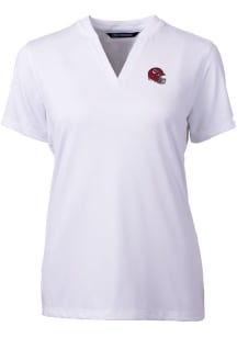 Cutter and Buck Kansas City Chiefs Womens White Forge Short Sleeve T-Shirt