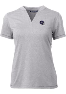 Cutter and Buck Minnesota Vikings Womens Grey Forge Short Sleeve T-Shirt
