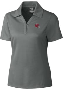 Cutter and Buck Kansas City Chiefs Womens Grey Drytec Genre Short Sleeve Polo Shirt