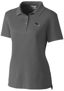 Cutter and Buck Baltimore Ravens Womens Grey Advantage Short Sleeve Polo Shirt
