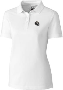 Cutter and Buck Baltimore Ravens Womens White Advantage Short Sleeve Polo Shirt