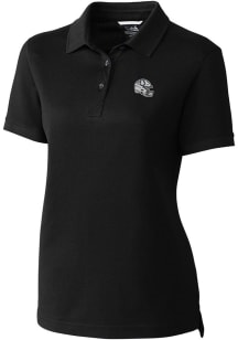Cutter and Buck Indianapolis Colts Womens Black Advantage Short Sleeve Polo Shirt