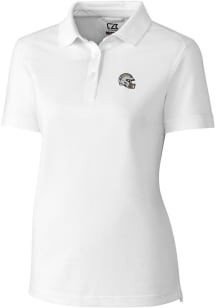Cutter and Buck Los Angeles Chargers Womens White Advantage Short Sleeve Polo Shirt