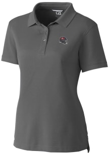 Cutter and Buck Tampa Bay Buccaneers Womens Grey Advantage Short Sleeve Polo Shirt