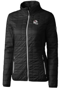 Cutter and Buck Arizona Cardinals Womens Black Helmet Rainier PrimaLoft Filled Jacket