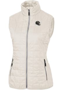 Cutter and Buck Baltimore Ravens Womens White Helmet Rainier PrimaLoft Vest