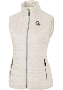 Cutter and Buck Los Angeles Chargers Womens White Helmet Rainier PrimaLoft Vest