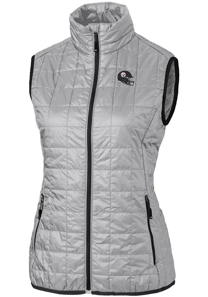 Steelers Women's Giii Championship Colorblock Puffer Vest - S