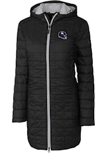 Cutter and Buck New York Giants Womens Black Helmet Rainier PrimaLoft Long Filled Jacket