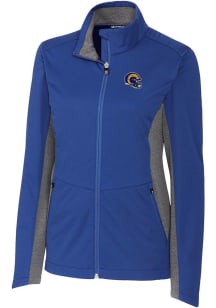 Cutter and Buck Los Angeles Rams Womens Blue Navigate Light Weight Jacket