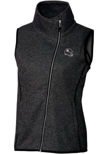 Cutter and Buck Pittsburgh Steelers Womens Charcoal Mainsail Vest
