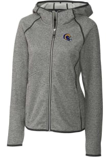 Cutter and Buck Los Angeles Rams Womens Grey Mainsail Medium Weight Jacket