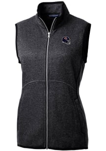 Cutter and Buck Chicago Bears Womens Charcoal Mainsail Vest