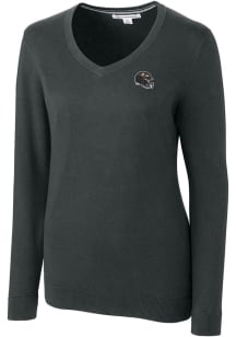 Cutter and Buck Baltimore Ravens Womens Charcoal Lakemont Long Sleeve Sweater
