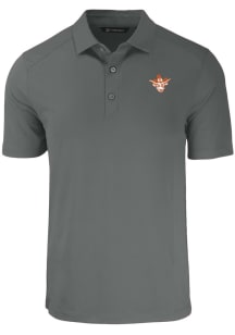 Cutter and Buck Texas Longhorns Grey Forge Vault Big and Tall Polo