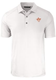 Cutter and Buck Texas Longhorns White Forge Vault Big and Tall Polo
