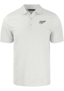 Cutter and Buck Dayton Flyers White Pike Symmetry Vault Big and Tall Polo