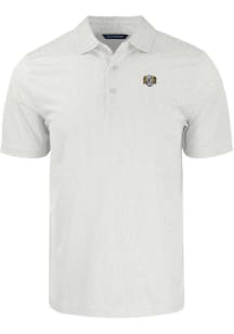 Cutter and Buck North Carolina Tar Heels White Pike Symmetry Vault Big and Tall Polo