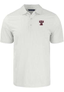 Cutter and Buck Texas A&amp;M Aggies White Pike Symmetry Vault Big and Tall Polo
