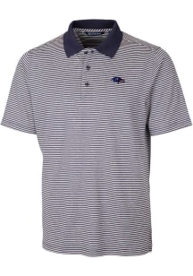Cutter and Buck Baltimore Ravens Navy Blue Americana Forge Tonal Stripe Big and Tall Polo