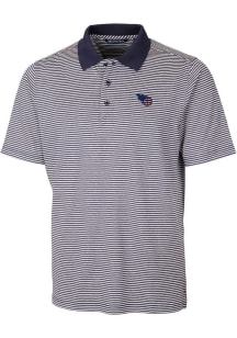 Cutter and Buck Tennessee Titans Navy Blue Americana Forge Tonal Stripe Big and Tall Polo