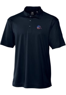 Cutter and Buck Cleveland Browns Mens Navy Blue Drytec Genre Big and Tall Polos Shirt