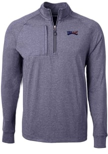 Cutter and Buck Philadelphia Eagles Mens Navy Blue Americana Adapt Eco Knit Big and Tall 1/4 Zip..