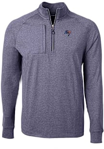 Cutter and Buck Tampa Bay Buccaneers Mens Navy Blue Americana Adapt Eco Knit Big and Tall Qtr Zip