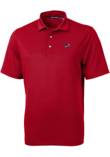 Cutter and Buck Detroit Lions Mens Red Virtue Eco Pique Big and Tall Polos Shirt