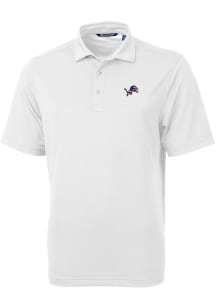 Cutter and Buck Detroit Lions Mens White Virtue Eco Pique Big and Tall Polos Shirt
