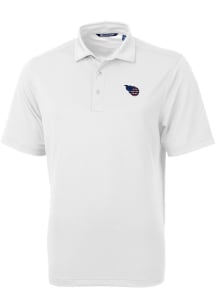 Cutter and Buck Tennessee Titans Mens White Virtue Eco Pique Big and Tall Polos Shirt