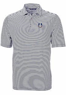 Cutter and Buck Indianapolis Colts Navy Blue Americana Virtue Eco Pique Stripe Big and Tall Polo