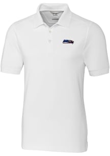 Cutter and Buck Seattle Seahawks White Americana Advantage Pique Big and Tall Polo