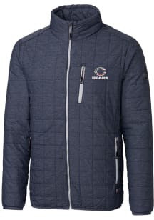 Cutter and Buck Chicago Bears Mens Grey Rainier PrimaLoft Big and Tall Lined Jacket
