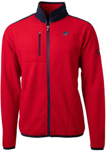 Cutter and Buck Carolina Panthers Mens Red Cascade Sherpa Big and Tall Light Weight Jacket