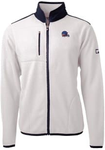 Cutter and Buck Cleveland Browns Mens White Cascade Sherpa Big and Tall Light Weight Jacket