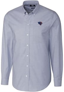 Cutter and Buck Jacksonville Jaguars Mens Light Blue Americana Stretch Oxford Big and Tall Dress..