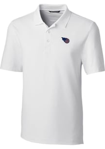 Cutter and Buck Tennessee Titans Mens White Americana Forge Short Sleeve Polo