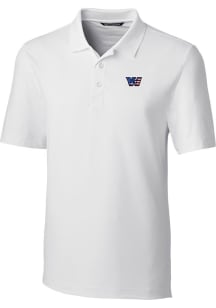 Cutter and Buck Washington Commanders Mens White Americana Forge Short Sleeve Polo