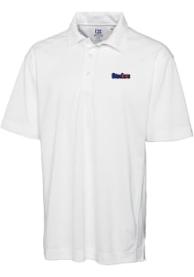 Cutter and Buck Pittsburgh Steelers Mens White Americana Drytec Genre Short Sleeve Polo