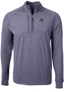 Cutter and Buck Tampa Bay Buccaneers Mens Navy Blue Americana Adapt Eco Long Sleeve 1/4 Zip Pull..
