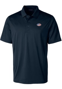 Cutter and Buck New York Jets Mens Navy Blue Prospect Short Sleeve Polo