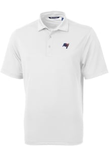 Cutter and Buck Tampa Bay Buccaneers Mens White Americana Virtue Eco Pique Short Sleeve Polo