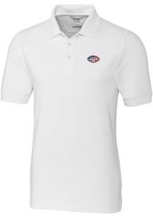 Cutter and Buck New York Jets Mens White Advantage Short Sleeve Polo