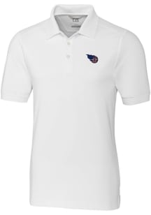 Cutter and Buck Tennessee Titans Mens White Americana Advantage Short Sleeve Polo