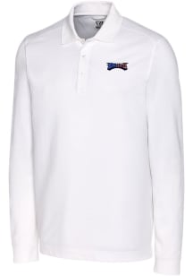Cutter and Buck Philadelphia Eagles Mens White Americana Advantage Long Sleeve Polo Shirt
