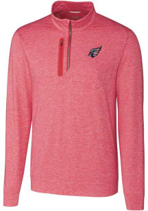 Cutter and Buck Arizona Cardinals Mens Red Stealth Long Sleeve 1/4 Zip Pullover