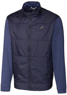Cutter and Buck Miami Dolphins Mens Navy Blue Americana Stealth Medium Weight Jacket
